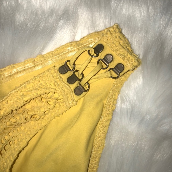 Becca Swimwear | Yellow Crochet Bikini - Picture 6 of 6